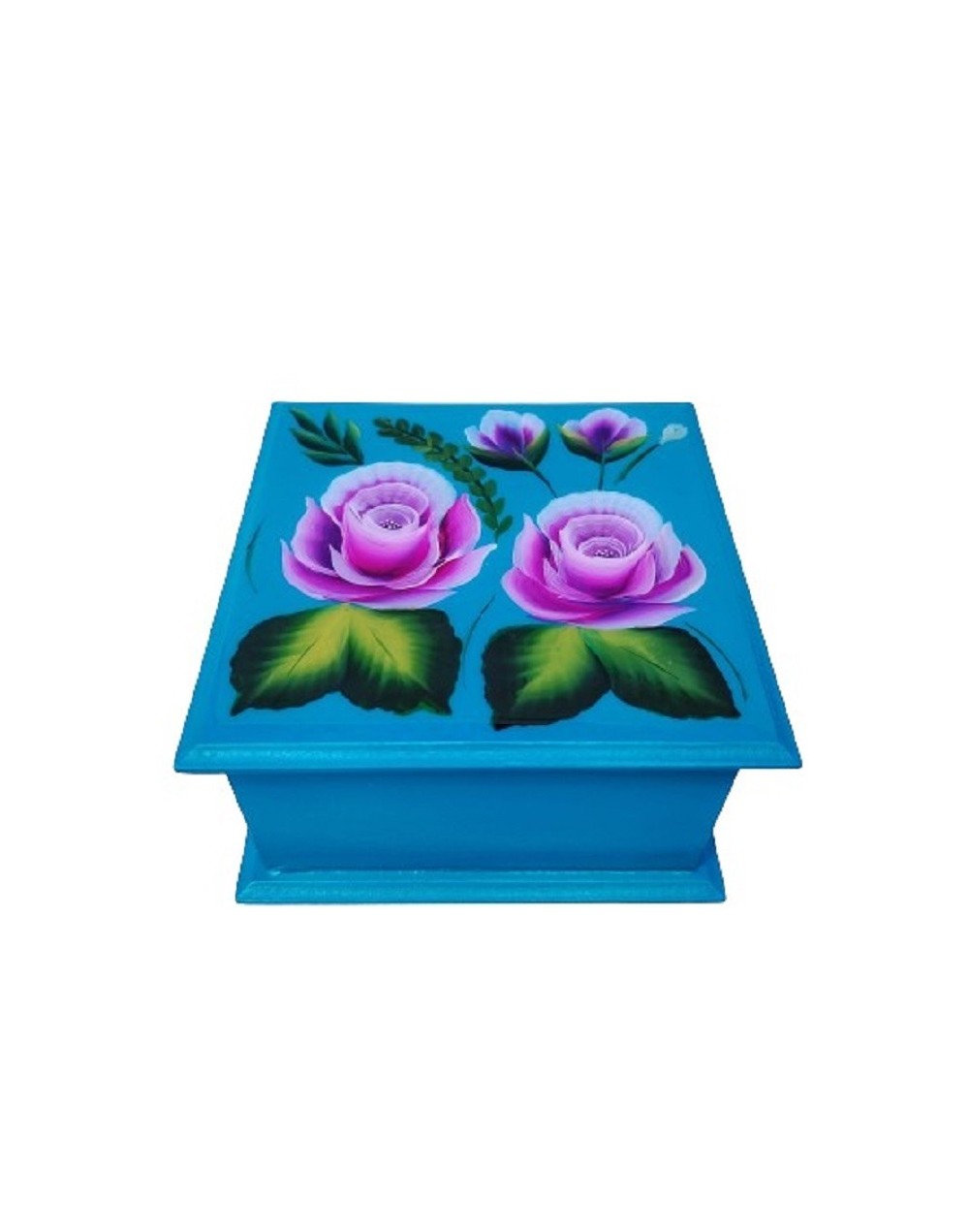 Caja rosas pinceladas