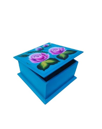 Caja rosas pinceladas