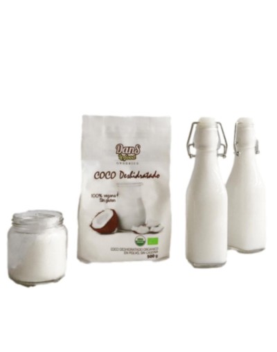 Leche de coco organica dans le food x 500 grs