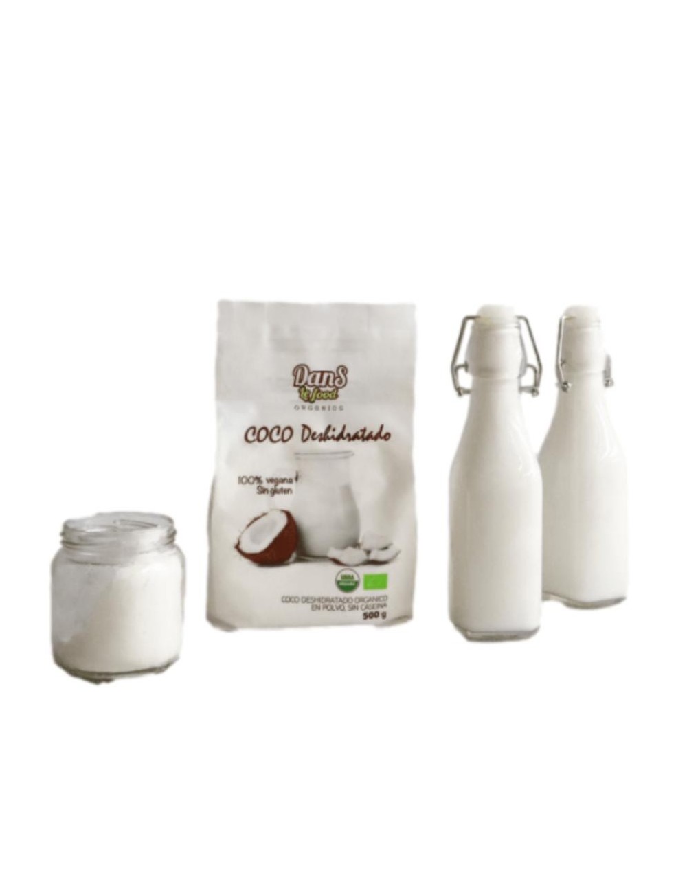 Leche de coco organica dans le food x 500 grs