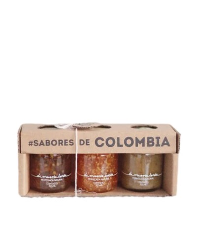 Kit de colombia mermeladas muertelenta surtido 3 und x 32.5 ml