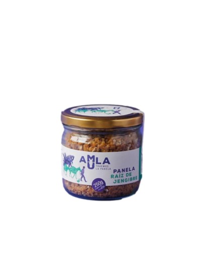 Amula panela  con raiz de jengibre x 250 grs