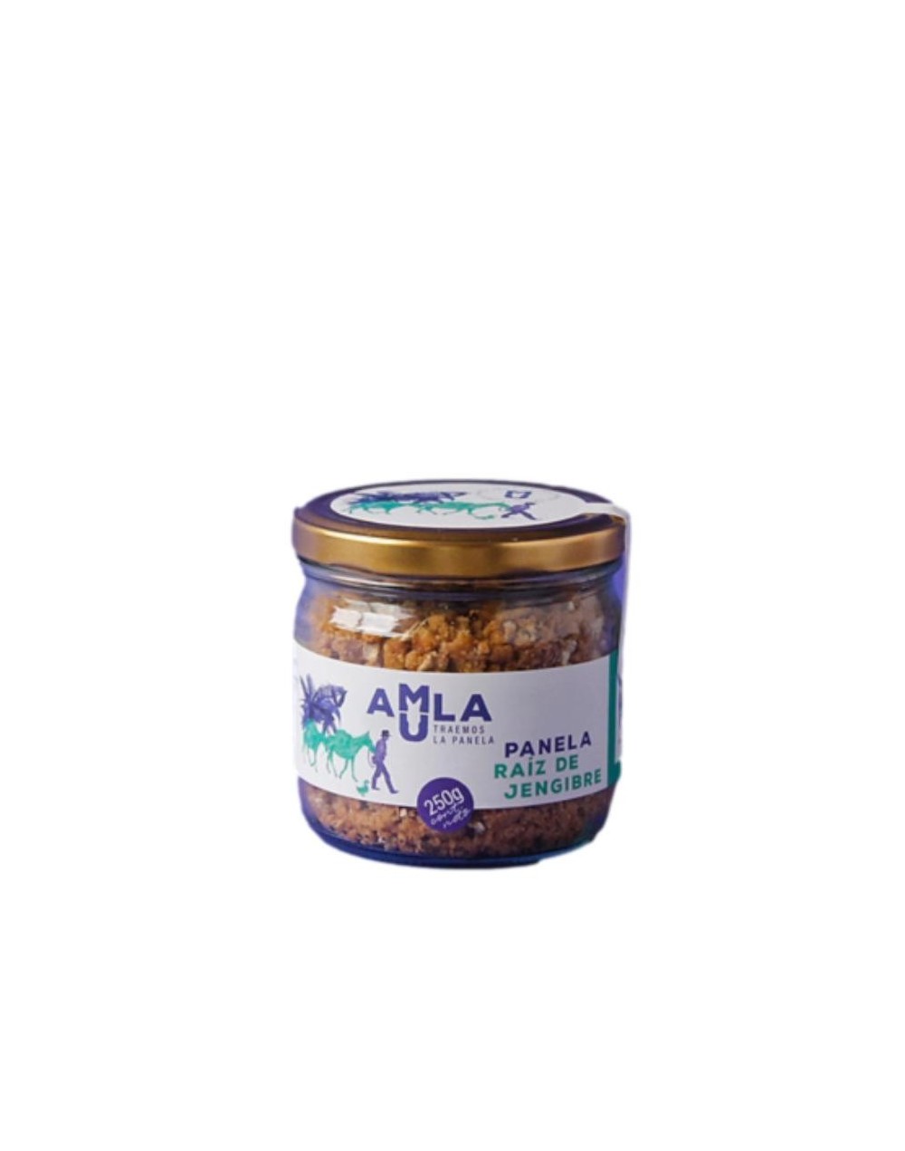 Amula panela  con raiz de jengibre x 250 grs