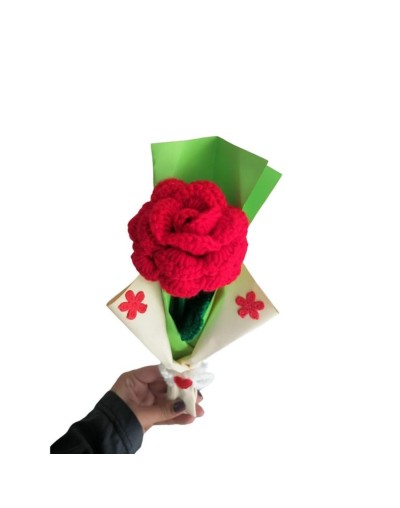Rosas eternas tejidas en crochet