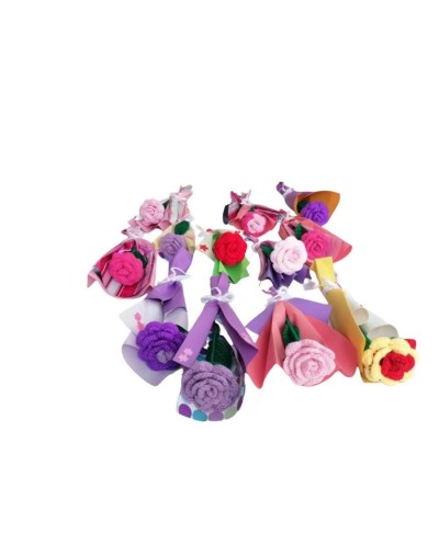 Rosas eternas tejidas en crochet