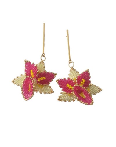 Aretes orquídeas