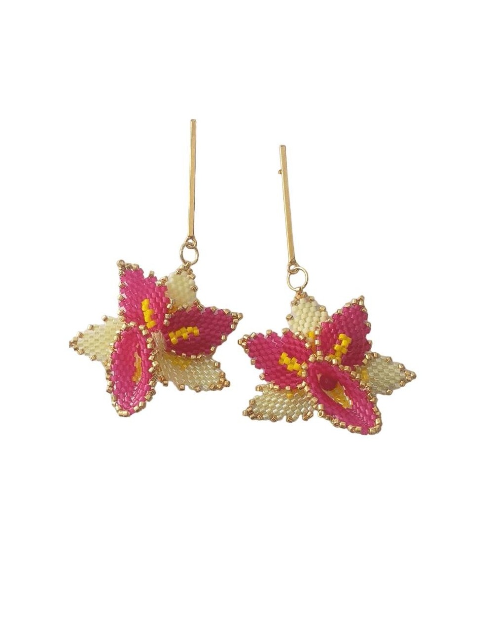 Aretes orquídeas