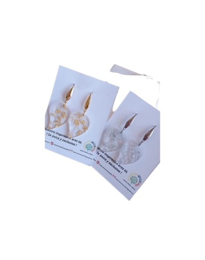 Aretes de hojitas naturales