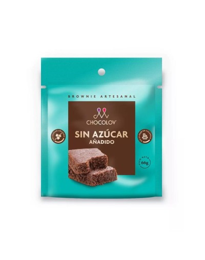 Brownie chocolov sin azucar x 66 grs