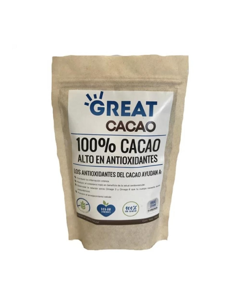 Cacao polvo great  x 150 grs
