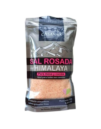 Sal rosada del himalaya 250 grs (fina o gruesa) casanna