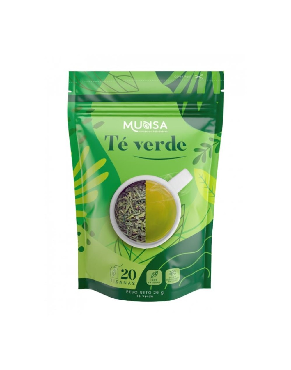 Munsa te verde x 26 grs/20 sobres