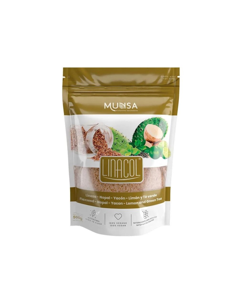 Linacol nopal yacon te verde x 500 grs 