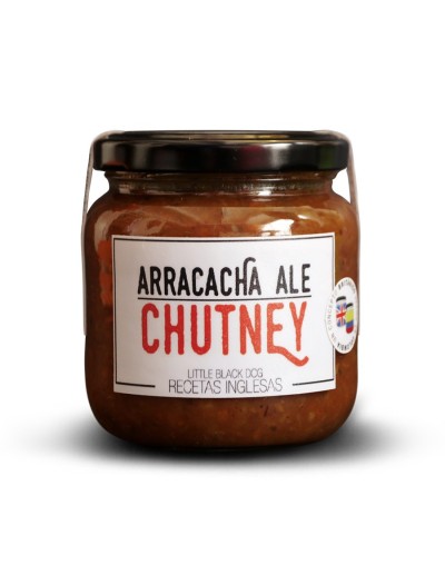 Arracacha ale chutney o conserva británica de arracacha y cerveza negra artesanal