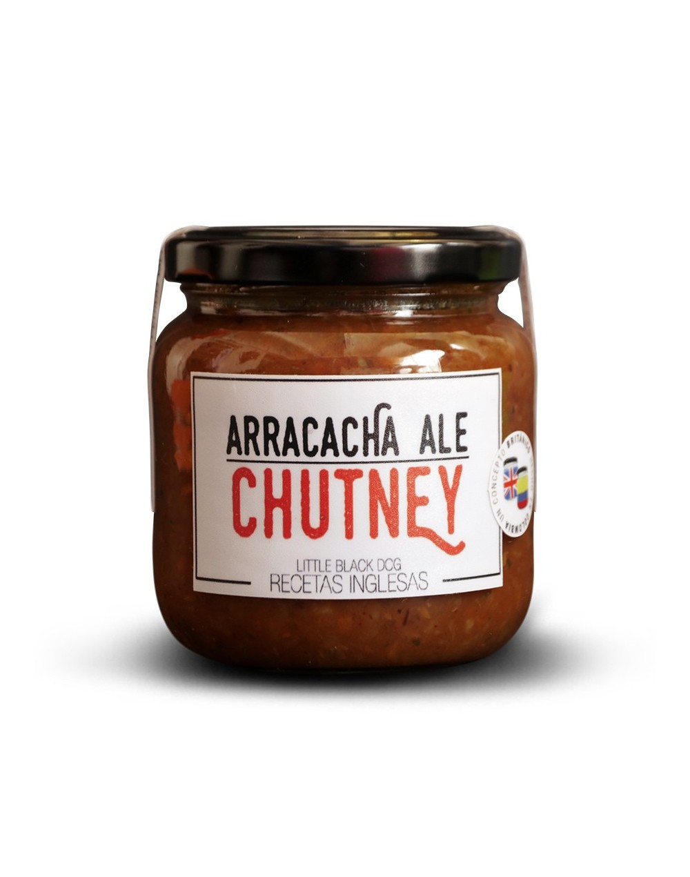 Arracacha ale chutney o conserva británica de arracacha y cerveza negra artesanal