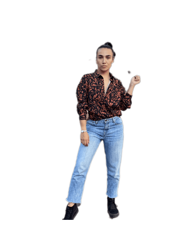 Camisa oversized estampada