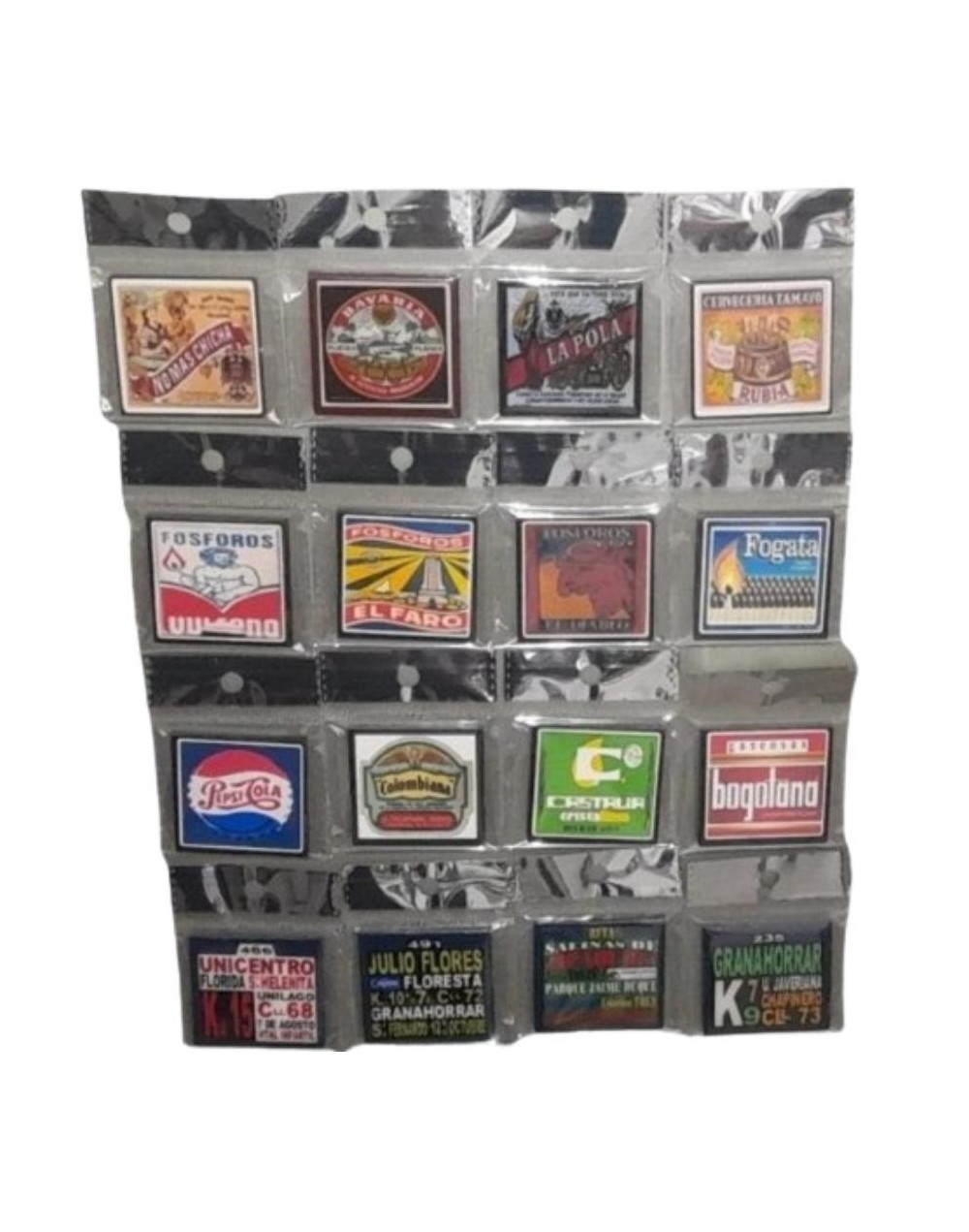 Imanes decorativos de marcas antiguas x 12