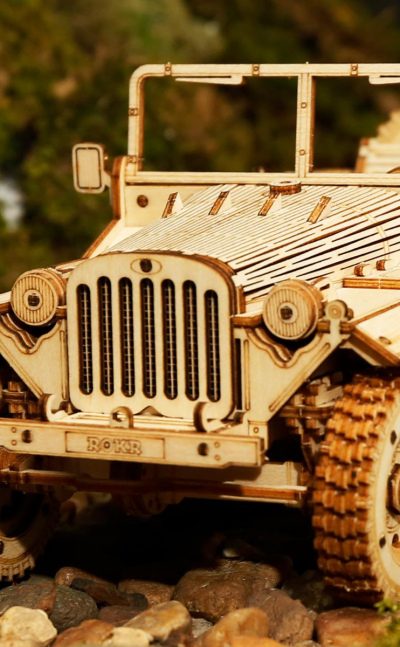 Rompecabezas 3D. Jeep