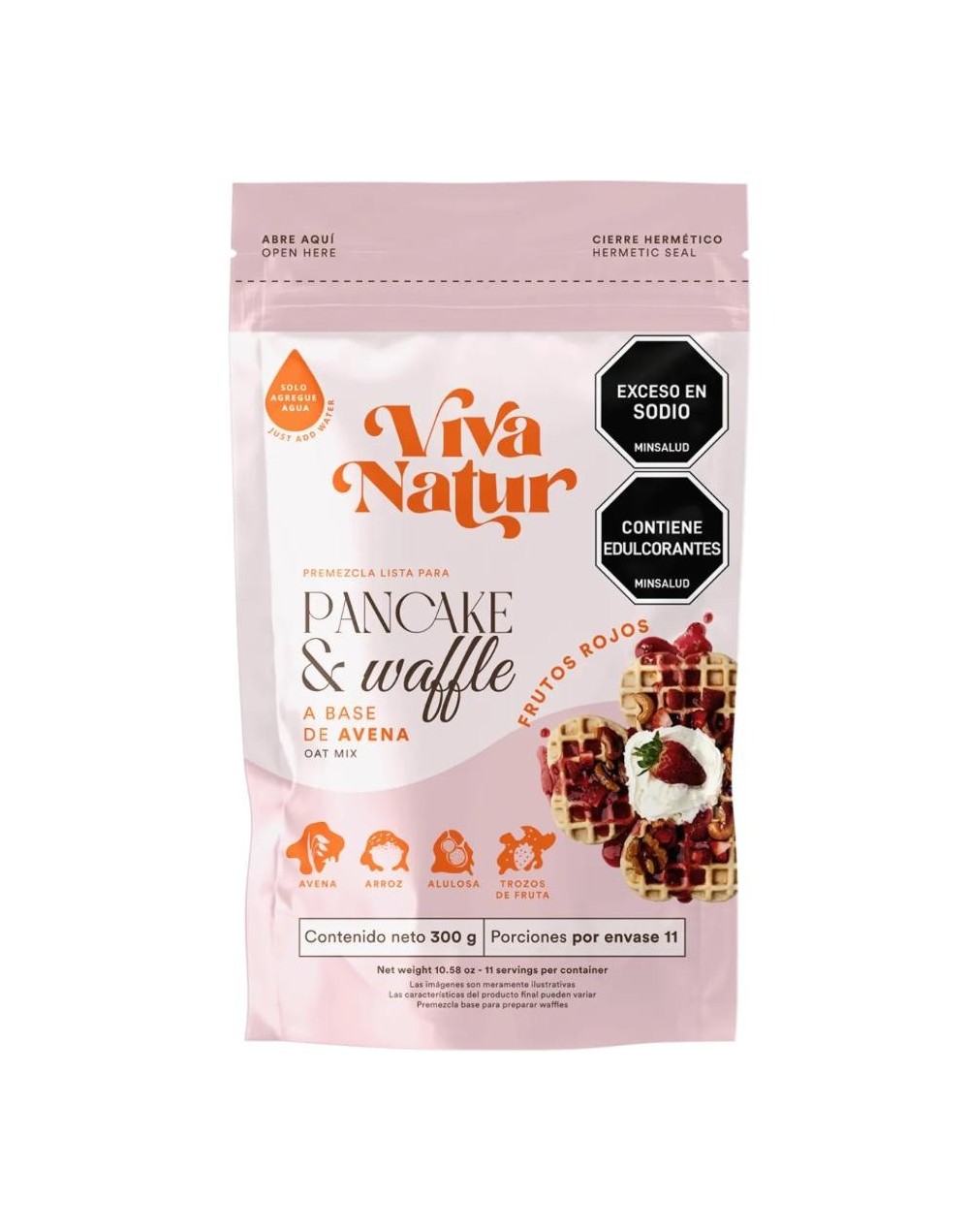 Mix frutos rojos premezcla x 300 grs viva natur