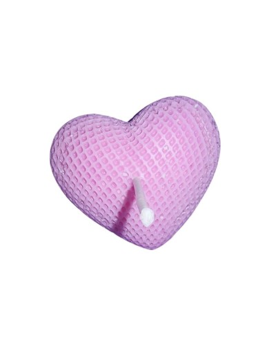 Vela corazón tejido