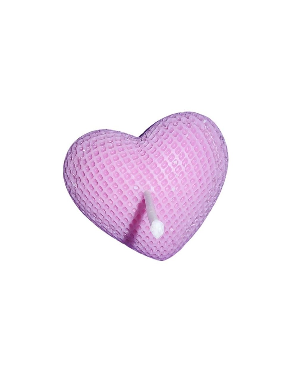 Vela corazón tejido
