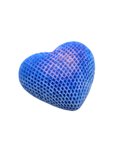 Vela corazón tejido