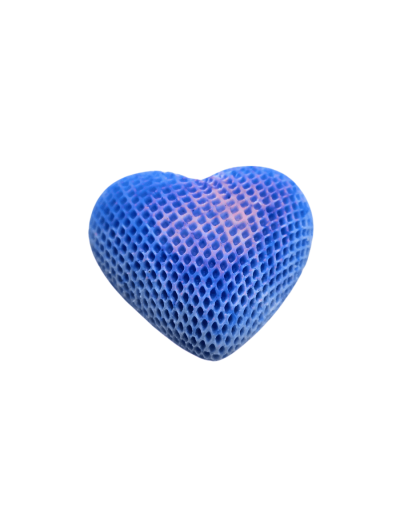 Vela corazón tejido