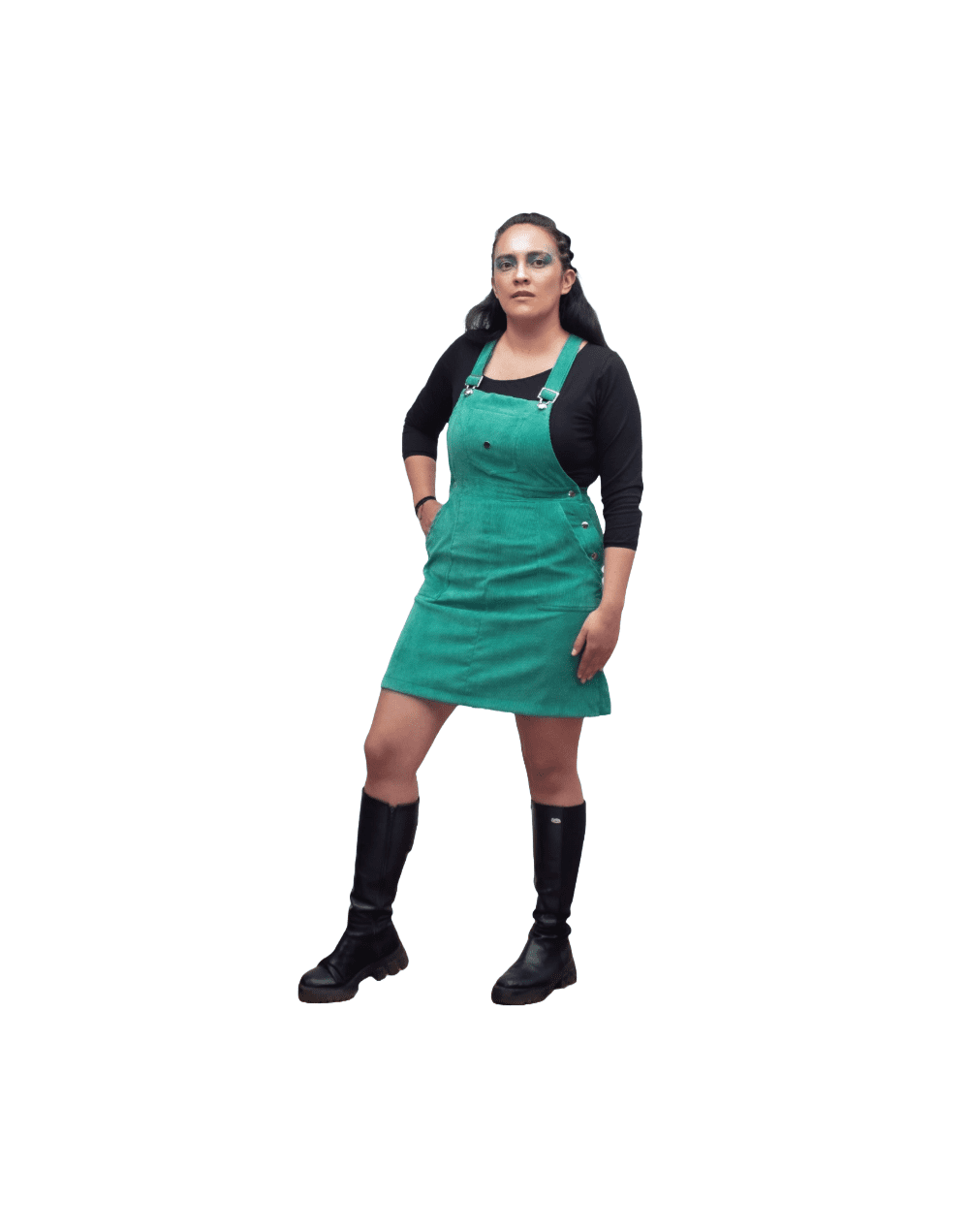 Vestido overol estepa