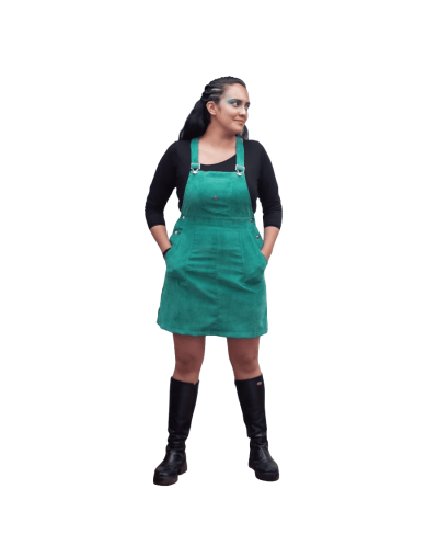 Vestido overol estepa