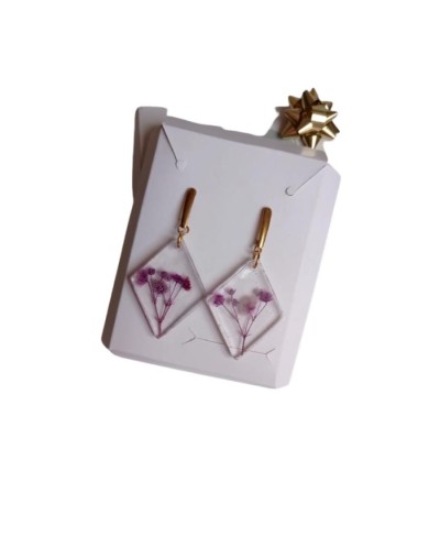 Juego de collar y aretes de invierno.
