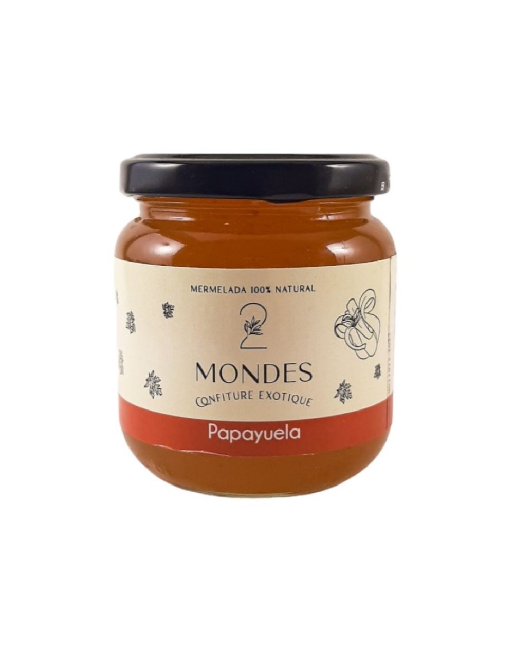 2 mondes mermelada de papayuela 230g