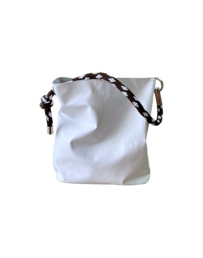 Balde 23 blanco 5 bolso mujer tendencia línea leather-free