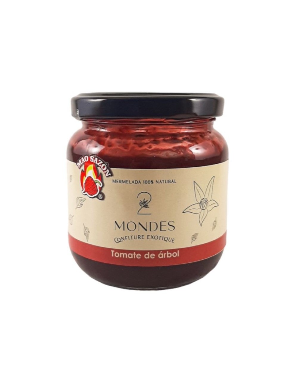 2 mondes mermelada de tomate de árbol picante 230g
