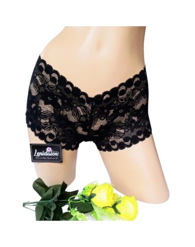 Pantie cachetero en encaje licrado