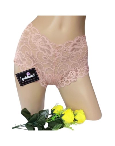 Pantie cachetero en encaje licrado