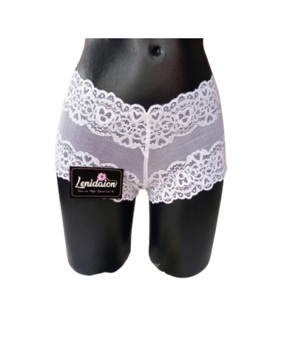 Pantie cachetero en encaje licrado