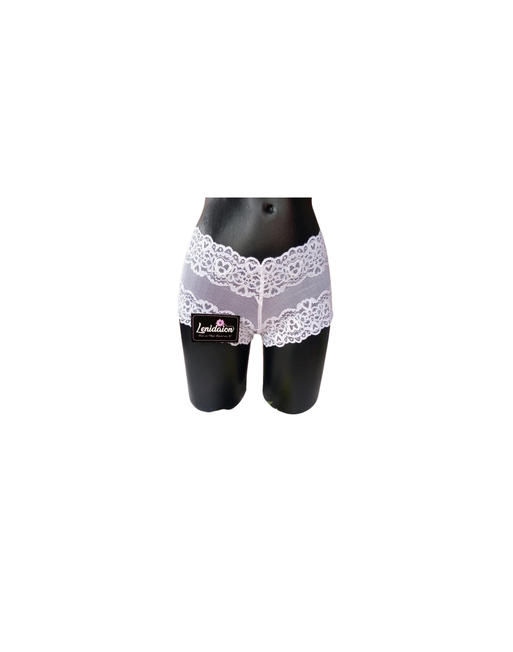 Pantie cachetero en encaje licrado