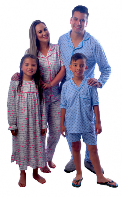 Pijamas Familiares Franela Algodón