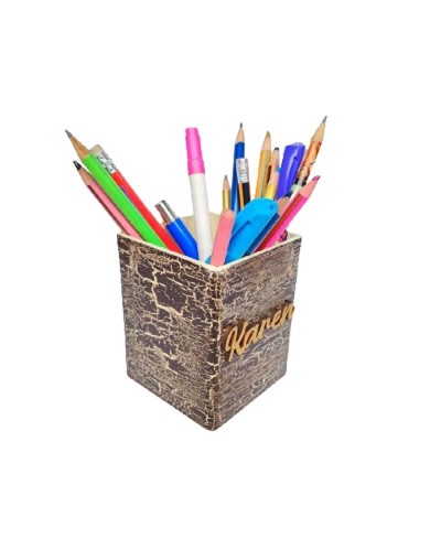 Portalápices craquelado personalizado