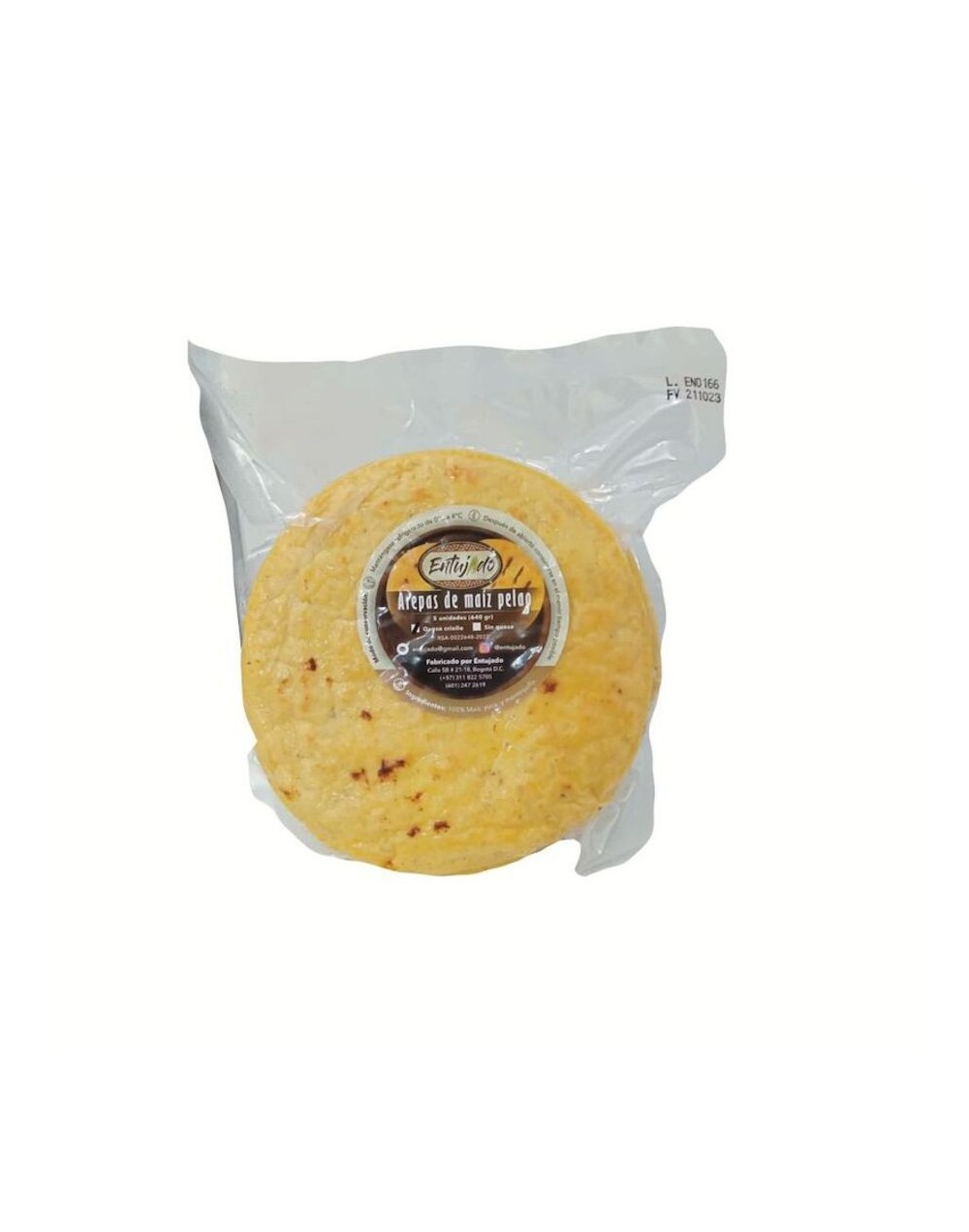 Arepas de maíz pelado veganas