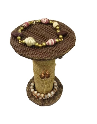 Pulseras eclógicas flores de limón y semillas