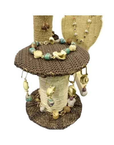Pulseras eclógicas flores de limón y semillas