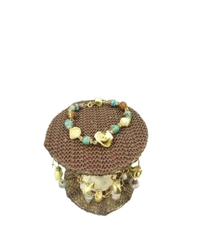 Pulseras eclógicas flores de limón y semillas