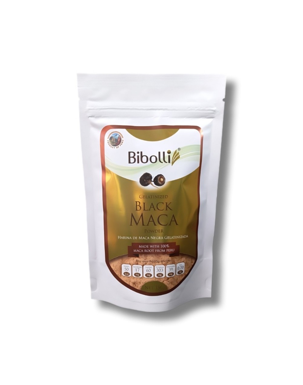 MACA NEGRA EN POLVO GELATINIZADA 100% PURA