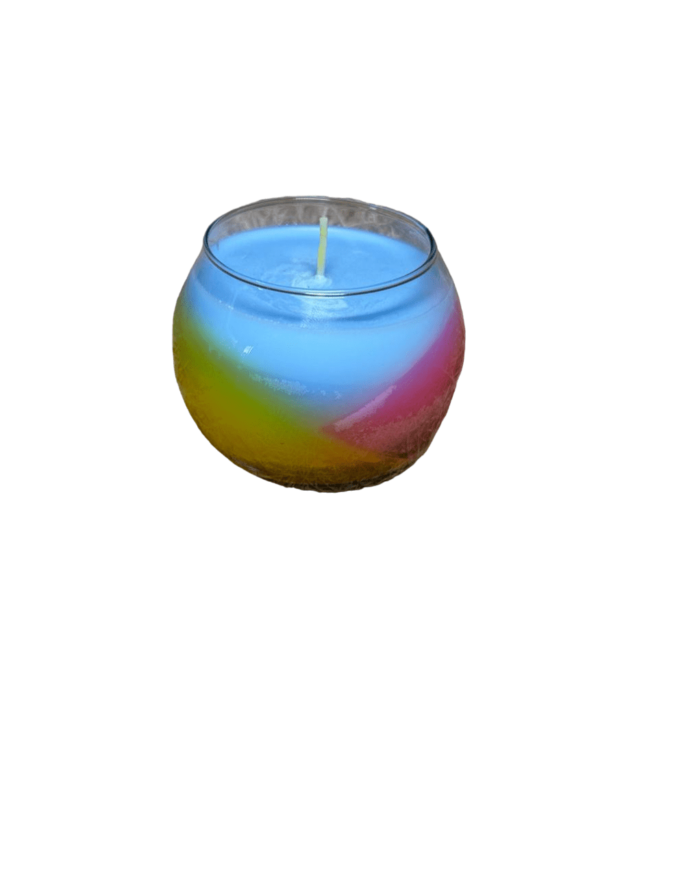 Vela aromática de cera vegetal tipo terrario pequeño fragancia frutal