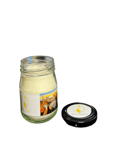 Vela homenaje tiempo suspendido 160 ml fragancia mandarina jengibre y canela