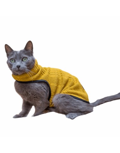 Sacos tejidos para gatos gogo amarillo