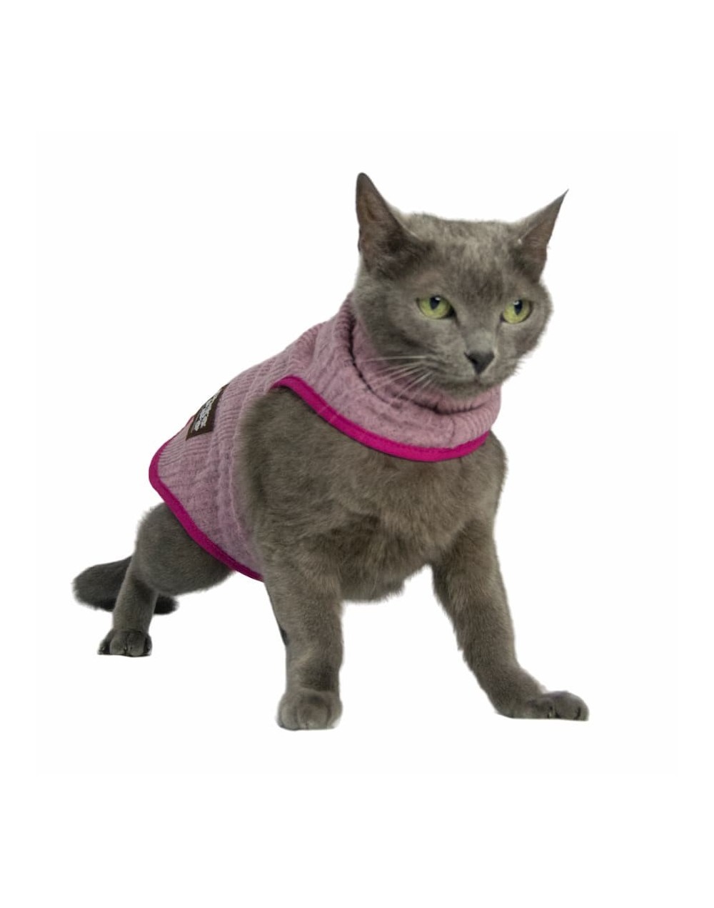 Sacos tejidos para gatos -gogo rosa