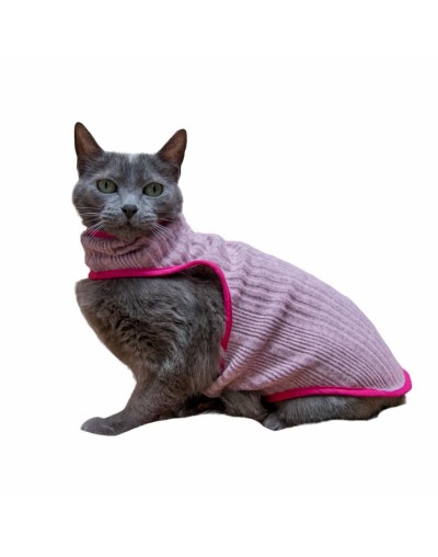 Sacos tejidos para gatos -gogo rosa