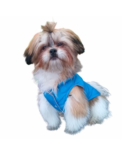 Chaleco para perros azul celeste